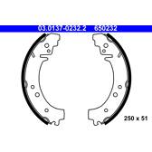 Bromsbackar, sats ATE - 03.0137-0232.2