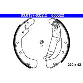 Bromsbackar, sats ATE - 03.0137-0322.2