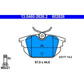 Bromsbelägg bak ATE - 13.0460-2826.2