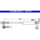 Bromsslang ATE - 24.5298-0322.3