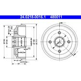 Sats om 2 bromstrummor ATE - 24.0218-0016.1
