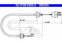 Cable de accionamiento, accionamiento del embrague
