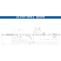 Cable de accionamiento, freno de estacionamiento ATE - 24.3727-1976.2