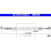 Câble de frein ATE - 24.3727-0163.2