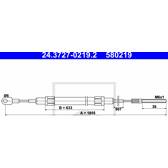 Câble de frein ATE - 24.3727-0219.2