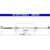 Câble de frein ATE - 24.3727-0239.2