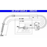 Câble de frein ATE - 24.3727-0245.2