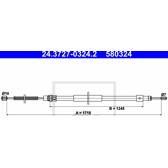 Câble de frein ATE - 24.3727-0324.2