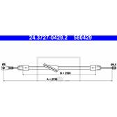 Câble de frein ATE - 24.3727-0429.2