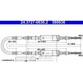 Câble de frein ATE - 24.3727-0636.2