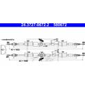 Câble de frein ATE - 24.3727-0672.2
