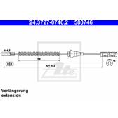 Câble de frein ATE - 24.3727-0746.2