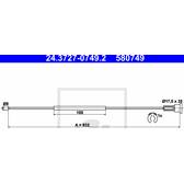 Câble de frein ATE - 24.3727-0749.2