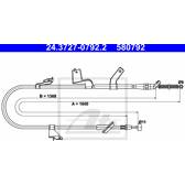 Câble de frein ATE - 24.3727-0792.2