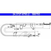 Câble de frein ATE - 24.3727-0793.2