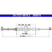 Câble de frein ATE - 24.3727-0818.2