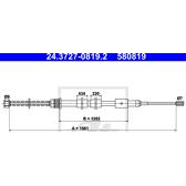 Câble de frein ATE - 24.3727-0819.2