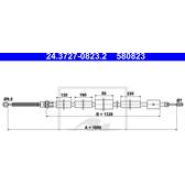 Câble de frein ATE - 24.3727-0823.2