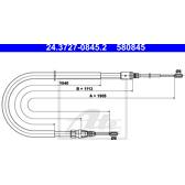 Câble de frein ATE - 24.3727-0845.2