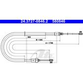 Câble de frein ATE - 24.3727-0846.2