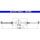 Câble de frein ATE - 24.3727-1004.2