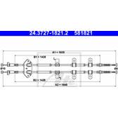 Câble de frein ATE - 24.3727-1821.2