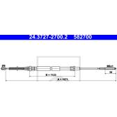 Câble de frein ATE - 24.3727-2700.2