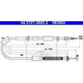 Câble de frein ATE - 24.3727-3002.2