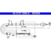 Câble de frein ATE - 24.3727-3204.2