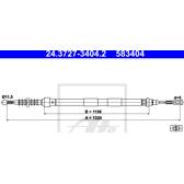 Câble de frein ATE - 24.3727-3404.2