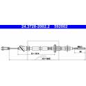 Câble embrayage ATE - 24.3728-2002.2