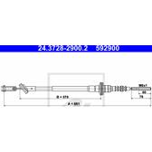 Câble embrayage ATE - 24.3728-2900.2