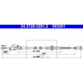 Câble embrayage ATE - 24.3728-3201.2