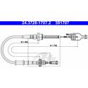 Cable Pull, clutch control ATE - 24.3728-1707.2