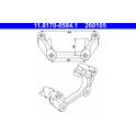 Carrier, brake caliper ATE - 11.8170-0584.1