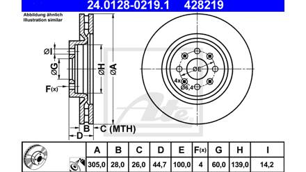 B. Kit 2 Dischi Freno Anteriori Ventilati (diametro Ø 305)