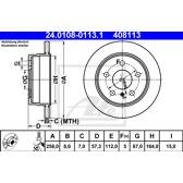Set freni a disco ATE - 24.0108-0113.1