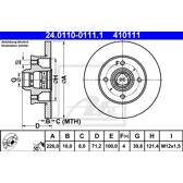 Jeu de 2 disques de frein ATE - 24.0110-0111.1