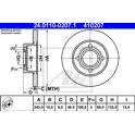 Jeu de 2 disques de frein ATE - 24.0110-0207.1