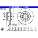 Jeu de 2 disques de frein ATE - 24.0310-0261.1