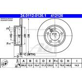 Jeu de 2 disques de frein ATE - 24.0112-0126.1