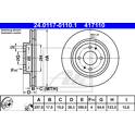 Jeu de 2 disques de frein ATE - 24.0117-0110.1