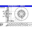 Jeu de 2 disques de frein ATE - 24.0128-0311.1
