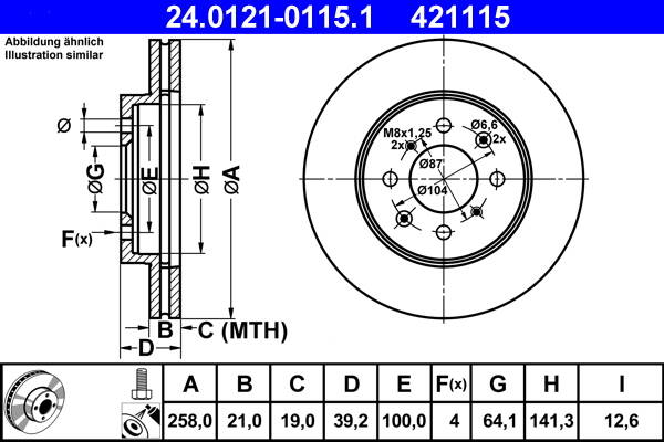 Brake disc set (2)