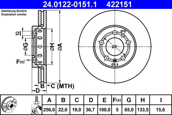 Brake disc set (2)