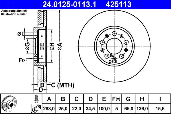 Brake disc set (2)