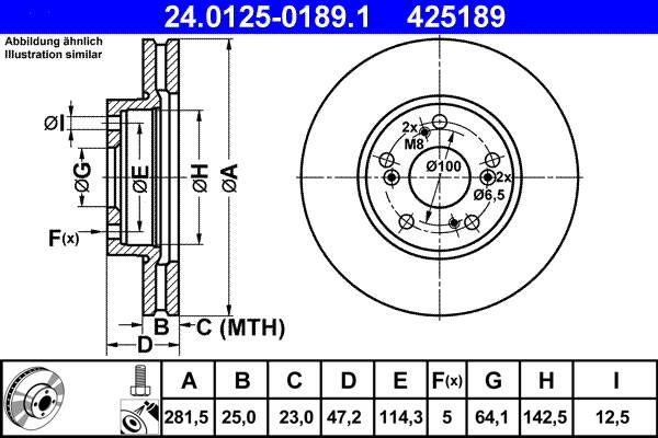 Brake disc set (2)