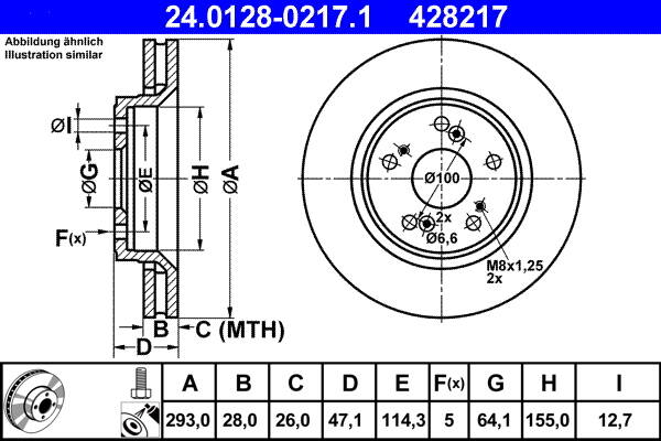 Brake disc (per unit)