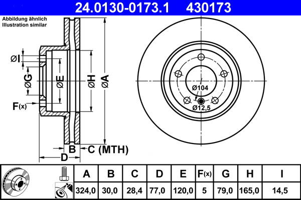 Brake disc (per unit)