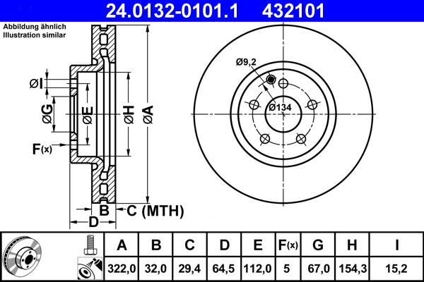 Brake disc (per unit)